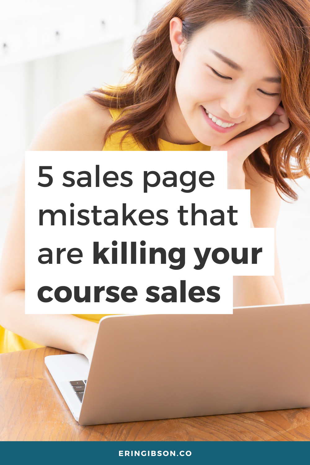 5 sales page mistakes that are killing your course sales