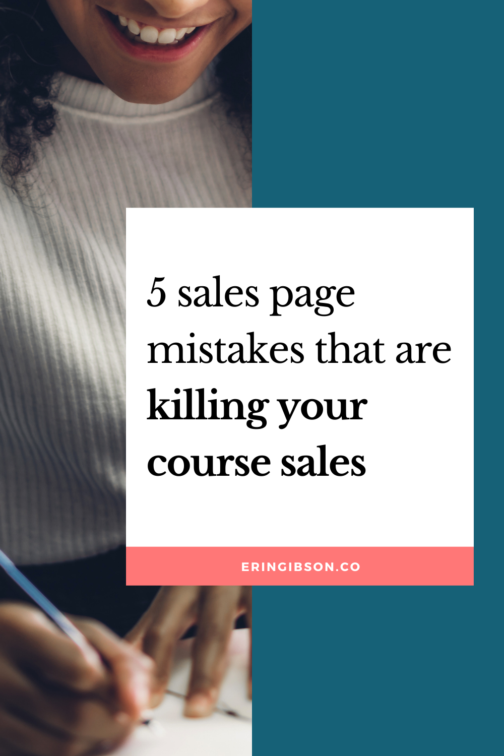 5 sales page mistakes that are killing your course sales