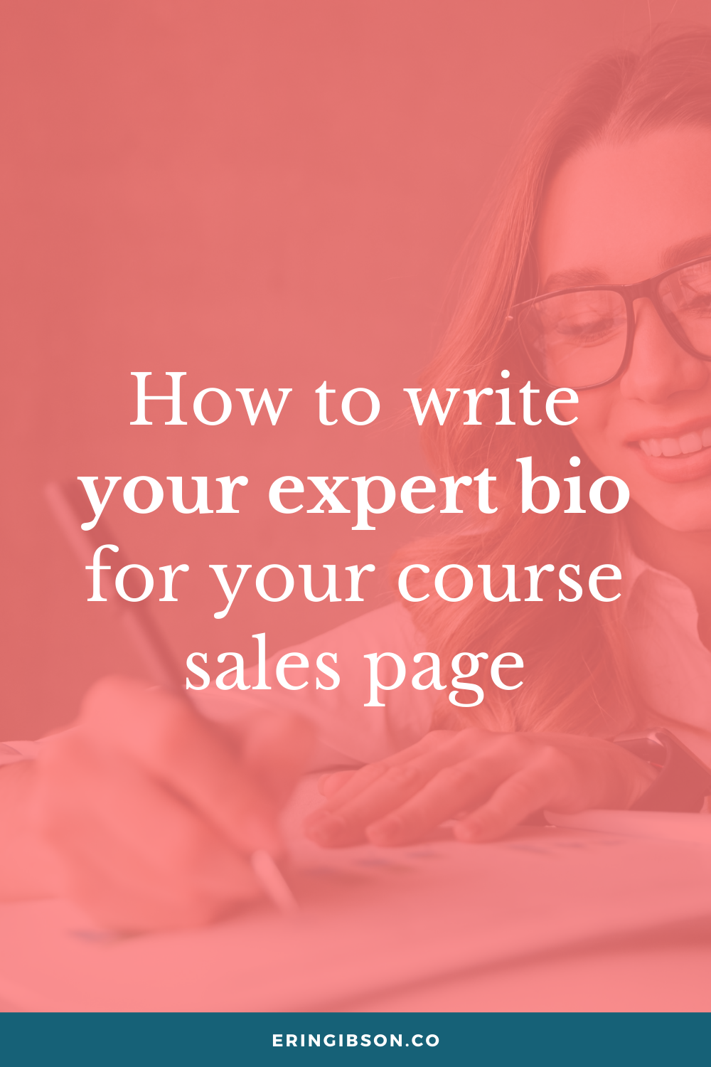 How to write your expert bio for your course sales page