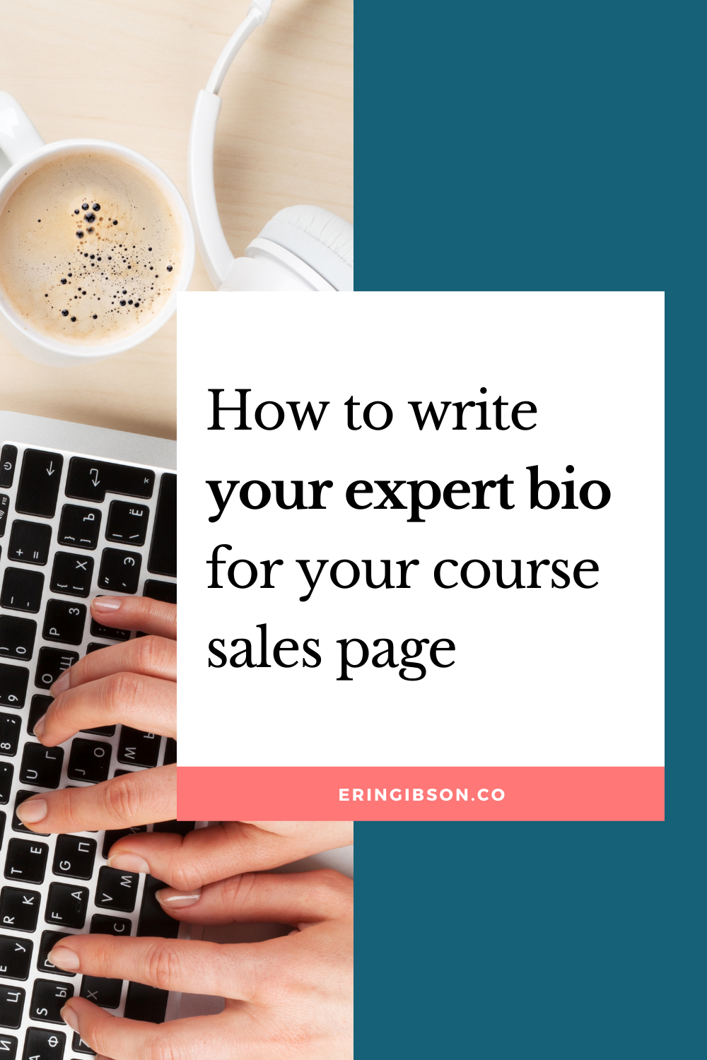 How to write your expert bio for your course sales page