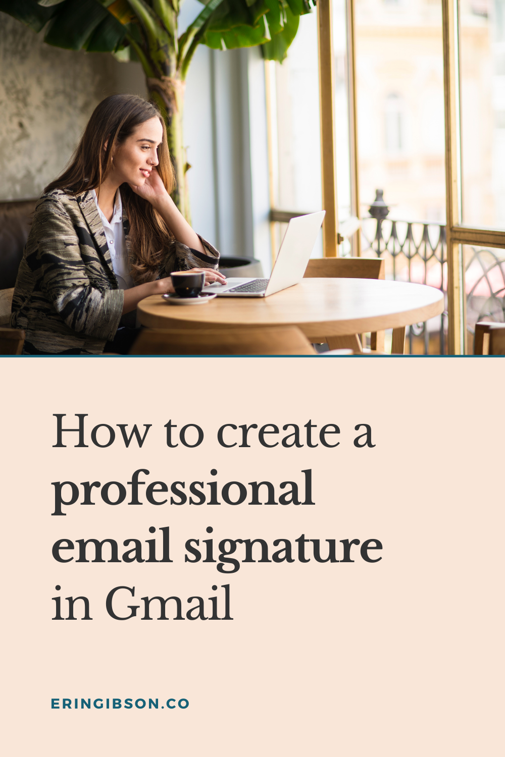 How to create a professional email signature in Gmail