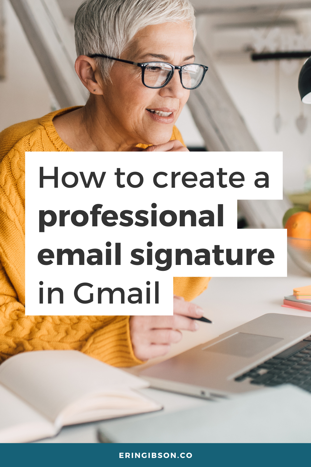 How to create a professional email signature in Gmail