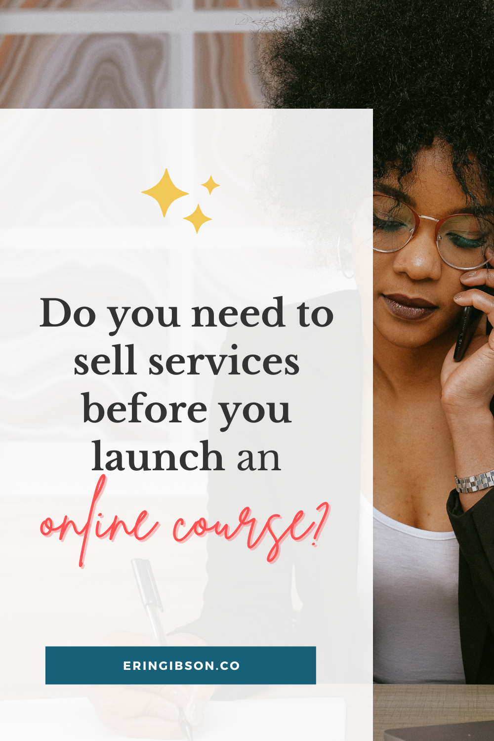Do you need to sell services before launching an online course?